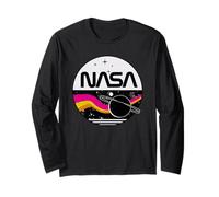 NASA Artemis II NASA Retro Space Planet Saturn Long Sleeve T-Shirt