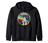 Nasa Artemis II NASA Retro Space Shuttle Mission Badge Zip Hoodie