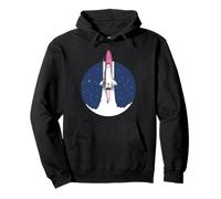 Nasa Artemis II Rocket Launch Space Shuttle Night Sky Pullover Hoodie