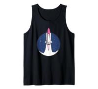 NASA Artemis II Rocket Launch Space Shuttle Night Sky Tank Top
