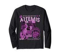NASA Artemis Mission Astronauts to Moon Long Sleeve T-Shirt