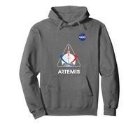 NASA Artemis Mission First Woman to the Moon Pullover Hoodie, Adult Unisex, Asphalt Grey, Medium