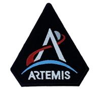 NASA Artemis Program Patch (4 Inch) Black Embroidered Iron-on or Sew-on Badge Astronaut Space Suit Souvenir Emblem Crest DIY Gift Patches