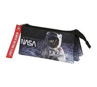 NASA Astronaut-FAN Triple Pencil Case 2.0, Black, 23 x 11 cm