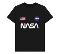 NASA Badges Unisex T-Shirt in Black | Size: Small NASA Black S
