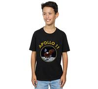 NASA Boys Classic Apollo 11 T-Shirt Black 5-6 Years