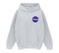 Nasa Boys Classic Insignia Chest Logo Hoodie 9-11 Years Sport Grey