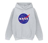 Nasa Boys Classic Insignia Logo Hoodie 5-6 Years Sport Grey