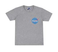 Nasa Boy's Core Logo T Shirt, Grey, 12-13 Years UK