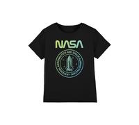 NASA Boy's National Emblem Gradient Boys T-Shirt Black | Size: 9-10 Years NASA Black 9-10 Years