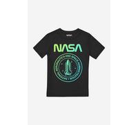 NASA Boy's National Emblem Gradient Boys T-Shirt in Black | Size: 7-8 Years NASA Black 7-8 Years