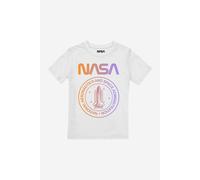 NASA Boy's National Emblem Gradient Boys T-Shirt White | Size: 9-10 Years NASA White 9-10 Years