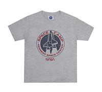 Nasa Boy's Space Camp T Shirt, Grey, 7-8 Years UK