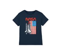 NASA Boy's USA Boys T-Shirt Navy | Size: 7-8 Years NASA Navy 7-8 Years