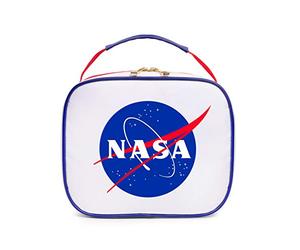Nasa Cool Lunch Box for Kids. Retro Zip Up Food Storage Bag., multicoloured, NASAMIBAG