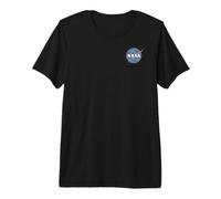 NASA Faded Classic Logo Left Chest Premium T-Shirt