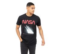 NASA Flight Cotton Mens T-Shirt Black NASA Black L