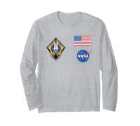 NASA Flight Suit Patches Easy Astronaut Halloween Costume Long Sleeve T-Shirt