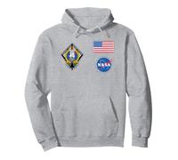 NASA Flight Suit Patches Easy Astronaut Halloween Costume Pullover Hoodie