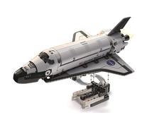 Clementoni- NASA Floating Shuttle Space Toy: Educational, Self Build Science Kit, With 220+ Interchangeable Components(8 Years +)