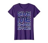 NASA Give Me Some Space Font T-Shirt, Women, Purple, Small