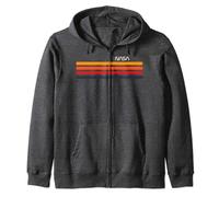 NASA Gradient Stripes Logo Zip Hoodie