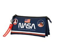 NASA Infinity-FAN Triple Pencil Case, Blue, 23 x 11 cm