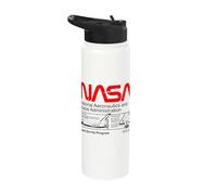 NASA Inspiration Collection - Space Shuttle Program Red Stainless Steel Insulated Water Bottle