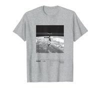 NASA International Space Station Black and White T-Shirt, Men, Heather Grey, 5X-Large