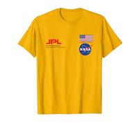 NASA JPL Logo T-Shirt, Men, Golden Yellow, 3X-Large