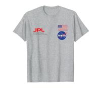NASA JPL Logo T-Shirt, Men, Heather Grey, 4X-Large