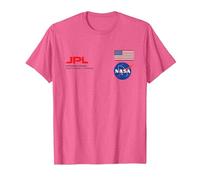 NASA JPL Logo T-Shirt, Men, Pink Heather, XX-Large