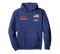 NASA JPL Mars Exploration Program Pullover Hoodie, Adult Unisex, Navy Blue, Medium