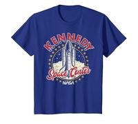 NASA Kennedy Space Center Red 3D Text T-Shirt, Youth, Royal Blue, 4T