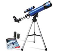 NASA Lunar Telescope for Kids - 90x Magnification, Includes Two Eyepieces, Tabletop Tripod, and Finder Scope- Kids Telescope for Astronomy Beginners, Space Toys, NASA Gifts (Amazon Exclusive)