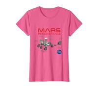NASA Mars Perseverance Rover Diagram T-Shirt, Women, Pink Heather, X-Large