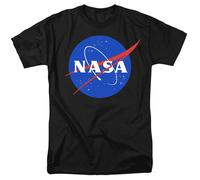 NASA - Meatball Logo - Adult Unisex Short Sleeve T-Shirt - Black