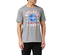 Nasa Men's 1969 T Shirt, Graphite Grey, S UK