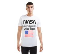 NASA Men's Administration Cotton T-Shirt White | Size: Large NASA White L
