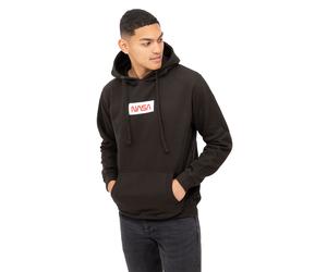 NASA Men's Box Logo Cotton Hoodie Black | Size: Small NASA Black S
