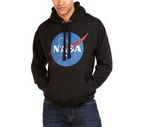Nasa Men's Circle Logo Hoodie, Black (Black Blk), S UK