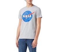 Nasa Men's Circle Logo T-Shirt, Grey (Sports Grey SPO), XX (Size:XX-Large)