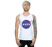 NASA Men's Classic Insignia Logo Vest White Medium