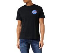 Nasa Men's CORE Logo Regular Fit Crew Neck Short Sleeve T - Shirt, Black (Black Blk), X-Large (Manufacturer Size:X-Large)