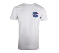 Nasa Men's CORE Logo Regular Fit Crew Neck Short Sleeve T - Shirt, White (White White), XX-Large (Manufacturer Size:XX-Large)