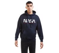 Nasa Men's Insignia Hooded Sweatshirt, Navy Blue, XXL UK