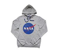 NASA Mens Hoodie Light Grey