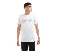 NASA Men's Insignia Cotton T-shirt in White | Size: 2XL NASA White 2XL
