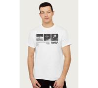 NASA Men's ISS & Jupiter Moon Shots T-Shirt in White | Size: Medium NASA White M