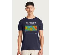 NASA Men's Kennedy Space Center Coordinates T-Shirt in Navy | Size: Large NASA Navy L
